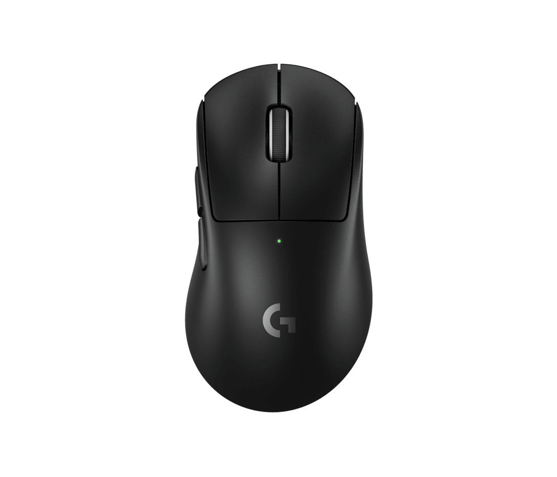 Logicool G PRO X SUPERLIGHT 2 DEXのブラックモデル。メーカー公式画像。